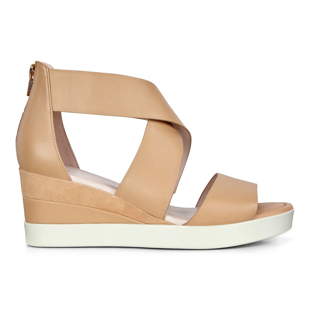 Sandalias Mujer - ECCO Shape Wedge Plateau - Kaki - DOU893017